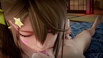 3D コンピレーション: かわいいアニメの女の子のフェラがハードに犯される無修正エロアニメ。