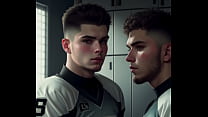 Два футболиста сосут и дрочат после игры (аудио)
