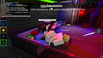 I fuck this whore who is thirsty for milk and she screams for more in Roblox condo