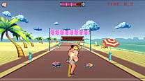 Senhora bonita de patins fazendo sexo com homens no novo jogo hentai Rollerbabe