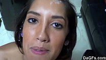 Dagfs - Perfekte Latina fickt und bekommt bei einem Vorsprechen eine schöne Gesichtsbehandlung